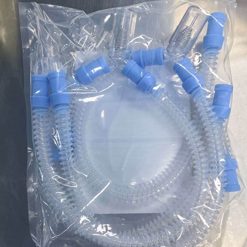 Reusable Platinum Medical Silicone Breathing Circuit Corrugated Silicone Braething Tube for Anaesthesia Machine