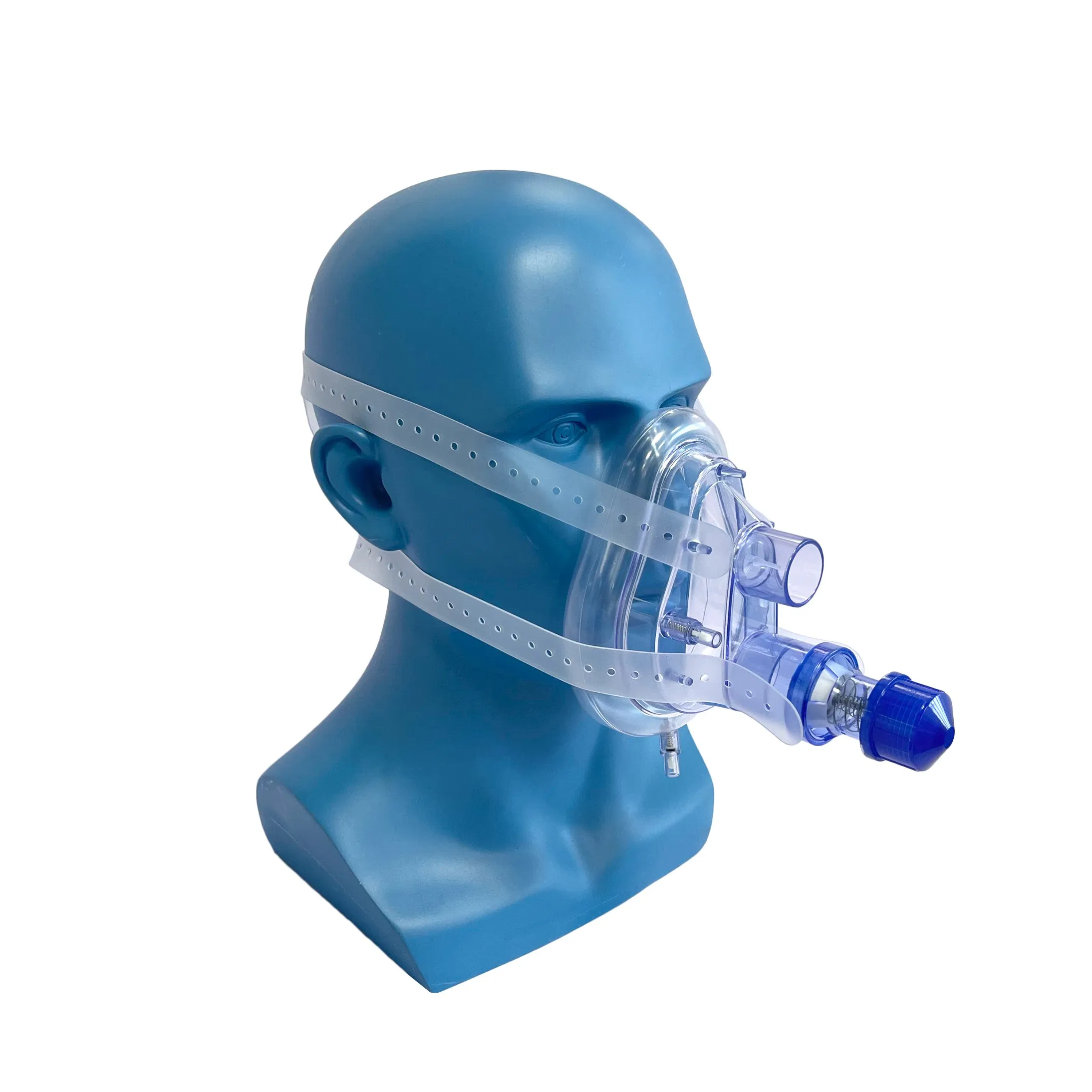 Universal PVC CPAP Mask Featuring Clear View Facial Dome and Simple Strap System