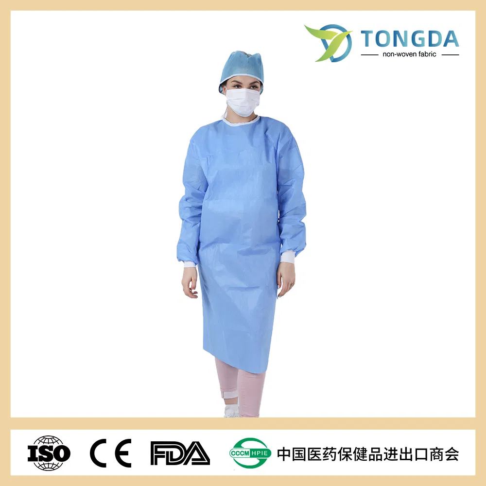 Gown Elastic Cuff Waterproof Disposable Surgical Non Woven
