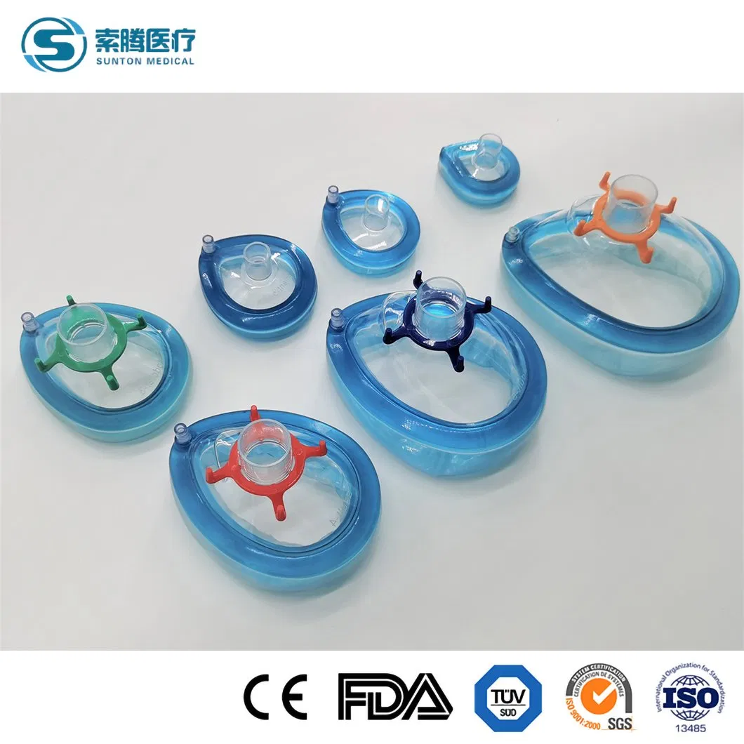 Sunton China Sample Available En 149 -2001+A1-2009 Safety Standard High-Quality Economy PVC Anaesthesia Mask Manufacturing