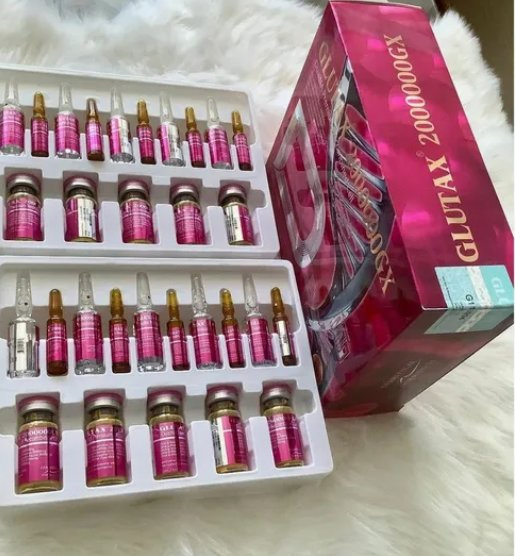 Italian Glutax 1800000 Glutathione Vial for Skin Rejuvenation and Inner Body Whitening Solution