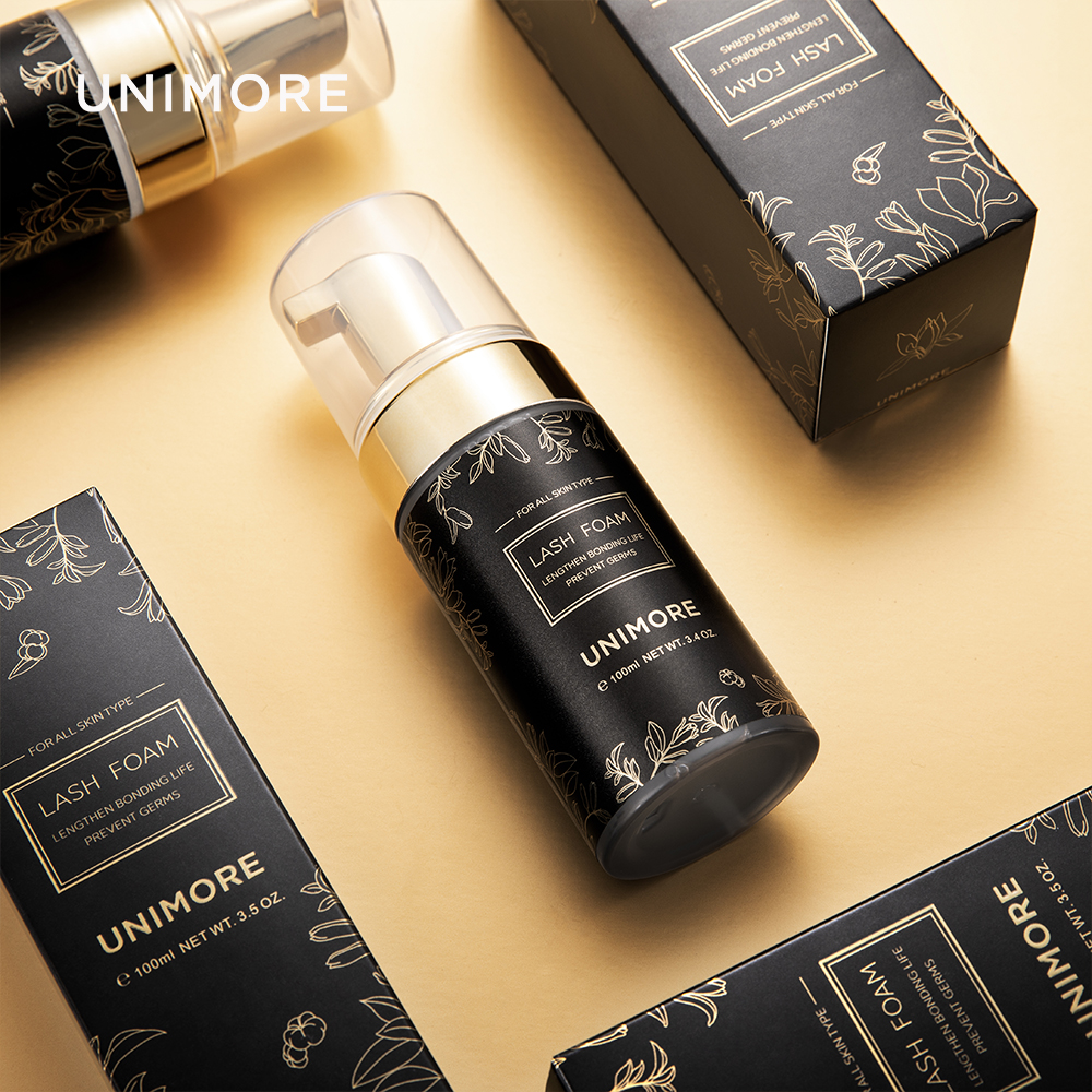 Unimore OEM Custom Vegan Wholesale Mink Clean Private Label Eyelash Cleaning Lash Soap Foaming Wash Foam Cleanser Shampoo