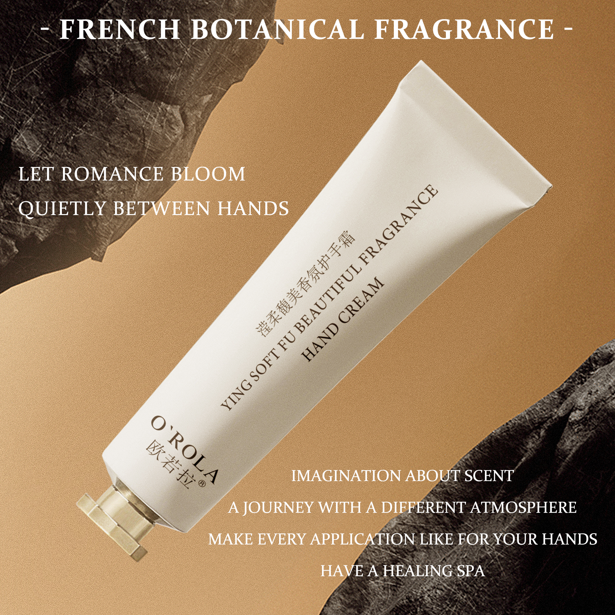 O'ROLA Private Label Shea Butter Hand Cream Moisturizing Non Greasy Fast Absorbing Repair Dry Cracked Hands OEM Custom Logo 30g