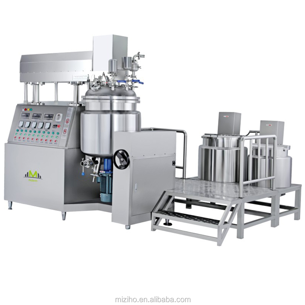 Hydraulic Lifting Emulsifier Vacuum Cosmetics Manufacturing Equipment Facial Cream and Lotion Mixer Machine