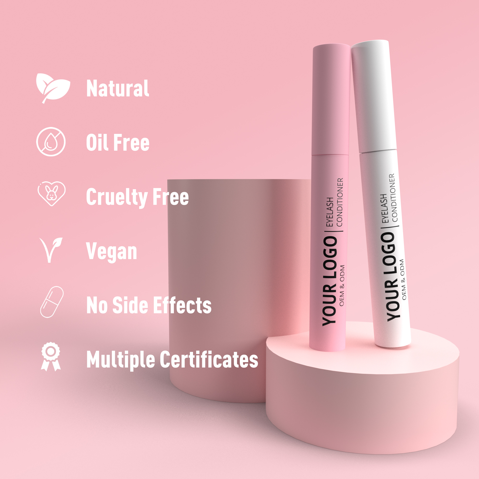 Profession New Luxury 3D Max Applicator Vegan Eyelash Growth Lash Boost Eyebrow Enhancer OEM Eyelash Conditioner Private Label