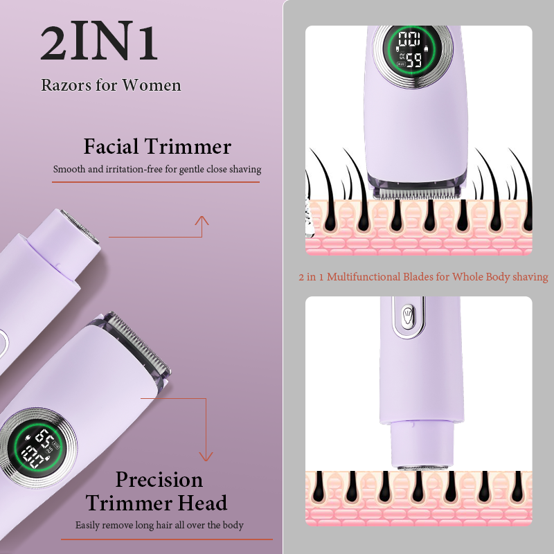 High Quality Lady Shaver Bikini/Face/Armpit Women Hair Removal Device Painless Woman Electric Epilator