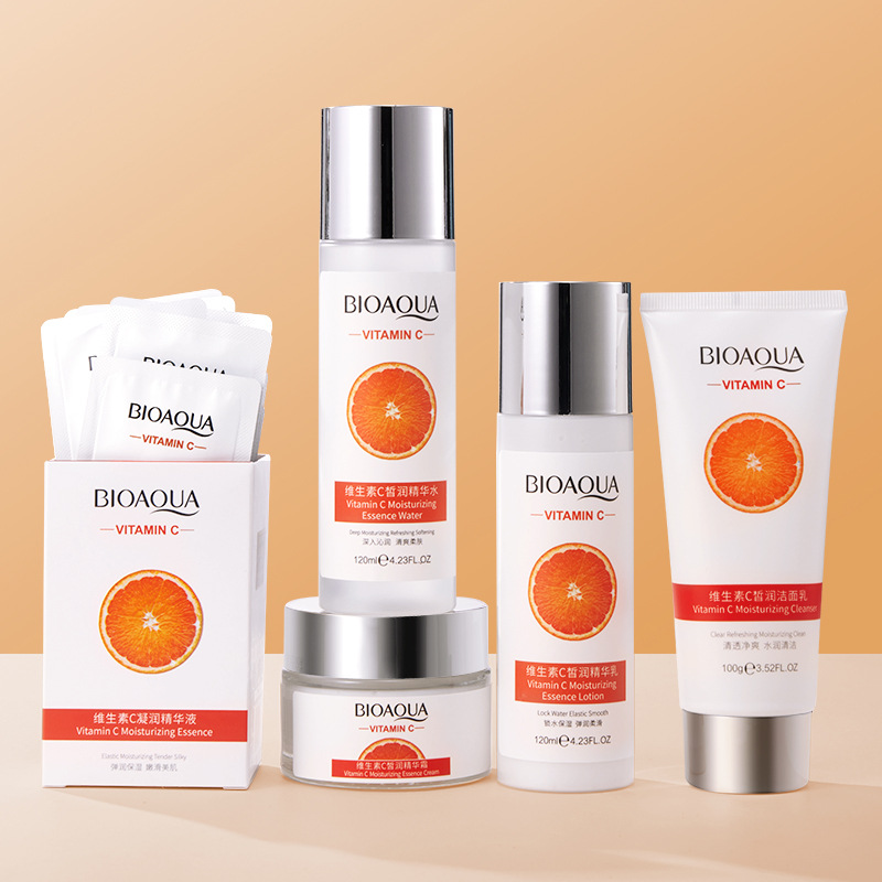 Hot Selling Professional Beauty Vc Vitamin C Skin Care Moisturizing Skin Care Products Herbal Serum Skin Care Set