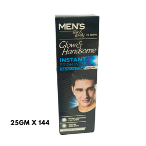 GLOW &amp; HANDSOME Cream (India) 25gm X 144 Rapid Action Instant Brightness Nourishing Men's Cream in Tube Packaging
