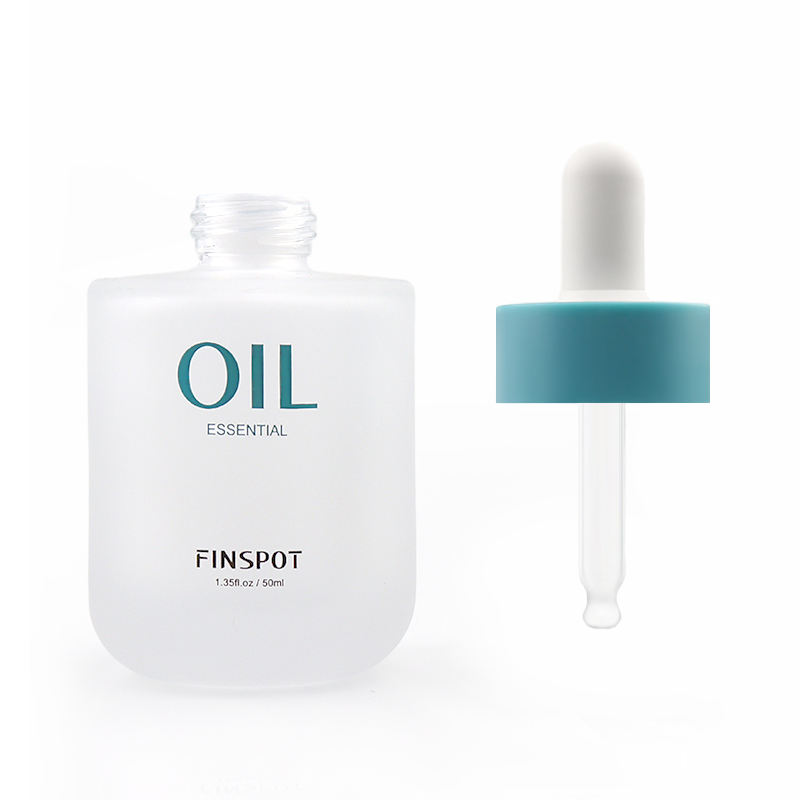 Eco Friendly Dark Green Glass Serum Dropper Bottle Empty Cosmetic Container for Organic Face Essence Oil Skincare Packaging