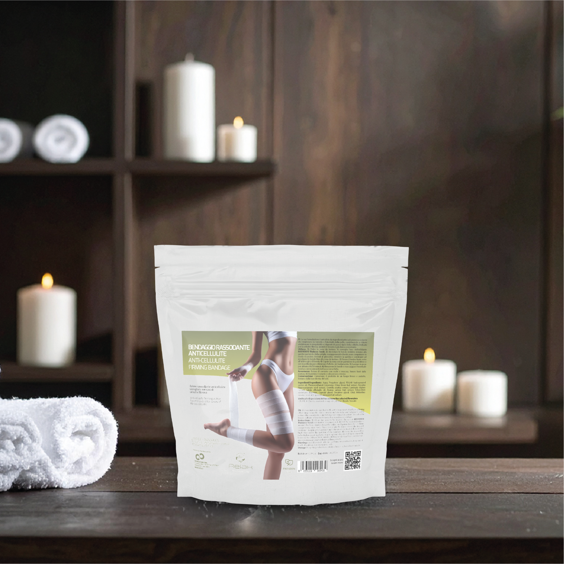 Private Label Firming Anti-Cellulite 2xBody Wrap 250ml for All Skin Types | OEM ODM Spa Wrap Treatment Manufacturer
