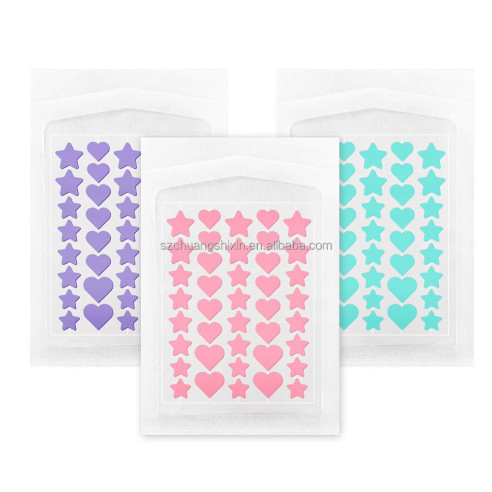OEM Hydrocolloid Pimple Patches Custom Printed Acne Stickers Dermatologist-Tested Skin Care Solution for Acne Treatment