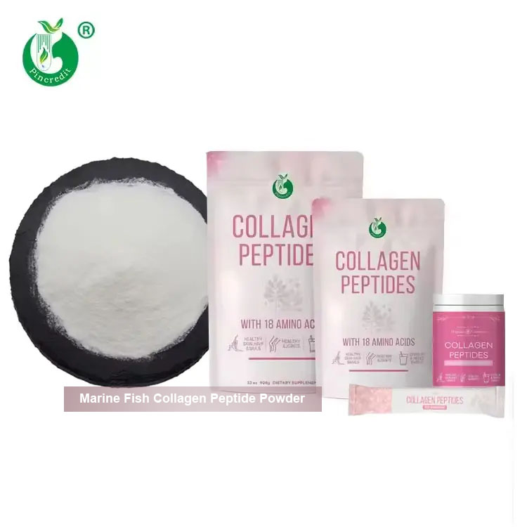 OEM Private Label Wholesale Food and Healthcare Grade Hydrolyzed Marine Fish Collagen Peptide Powder