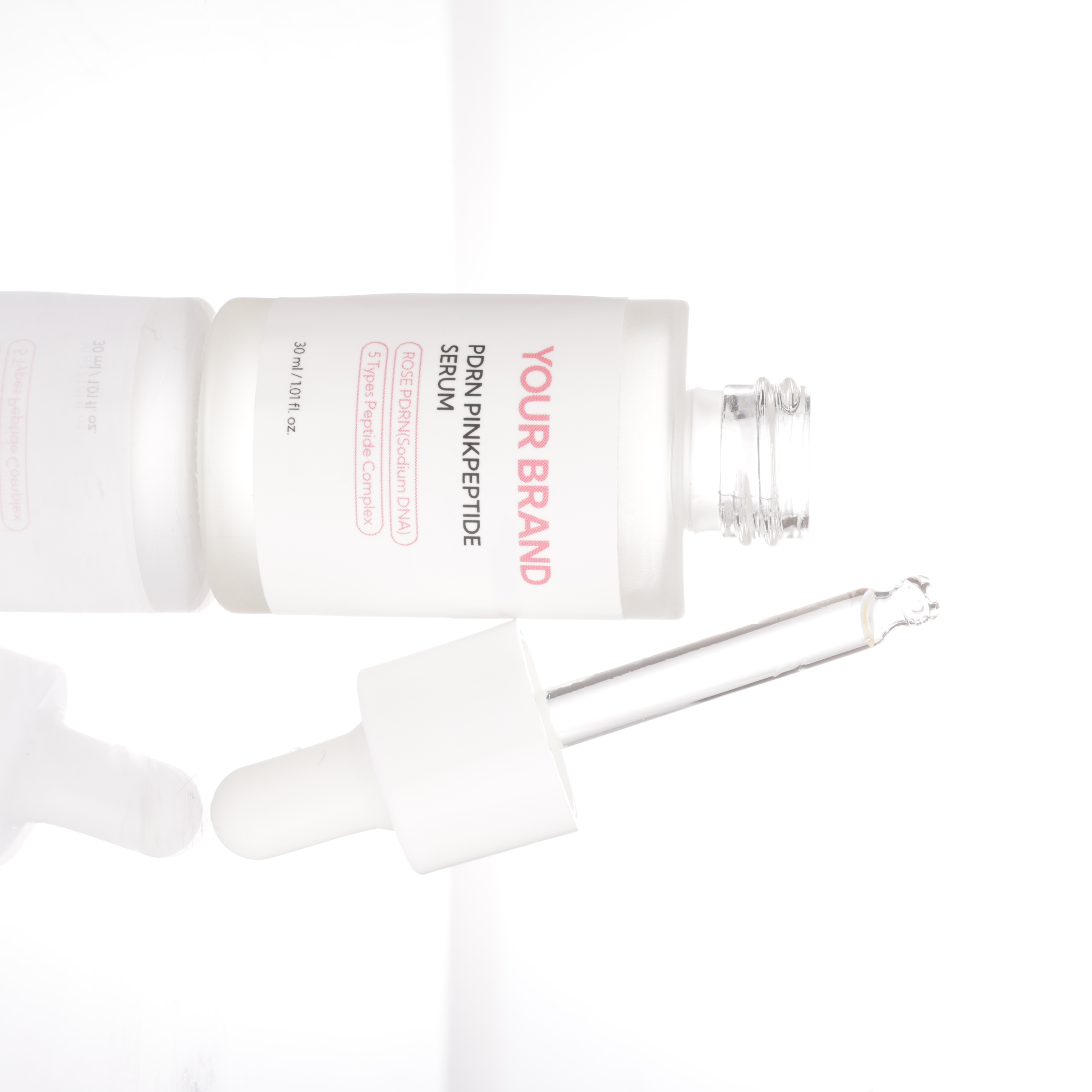 OEM OBM ODM PDRN Pink Peptide Serum Customized Pink Glow Essence Serum