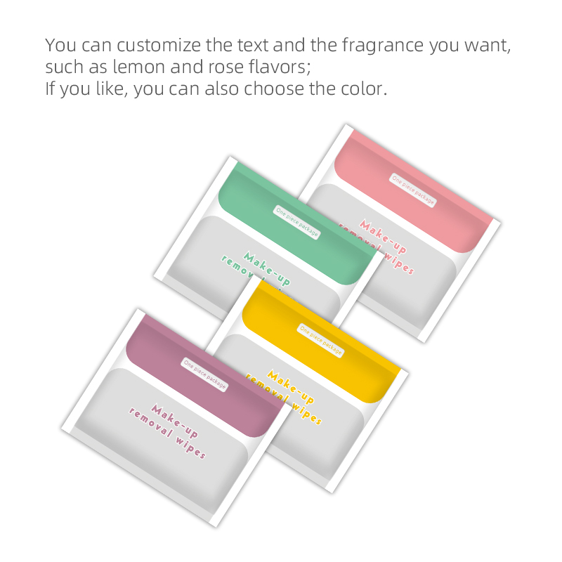 Women's Eco-Friendly Disposable Makeup Remover Wipes Customizable Logo Direct Factory Sale Plant Formula Feminine Product