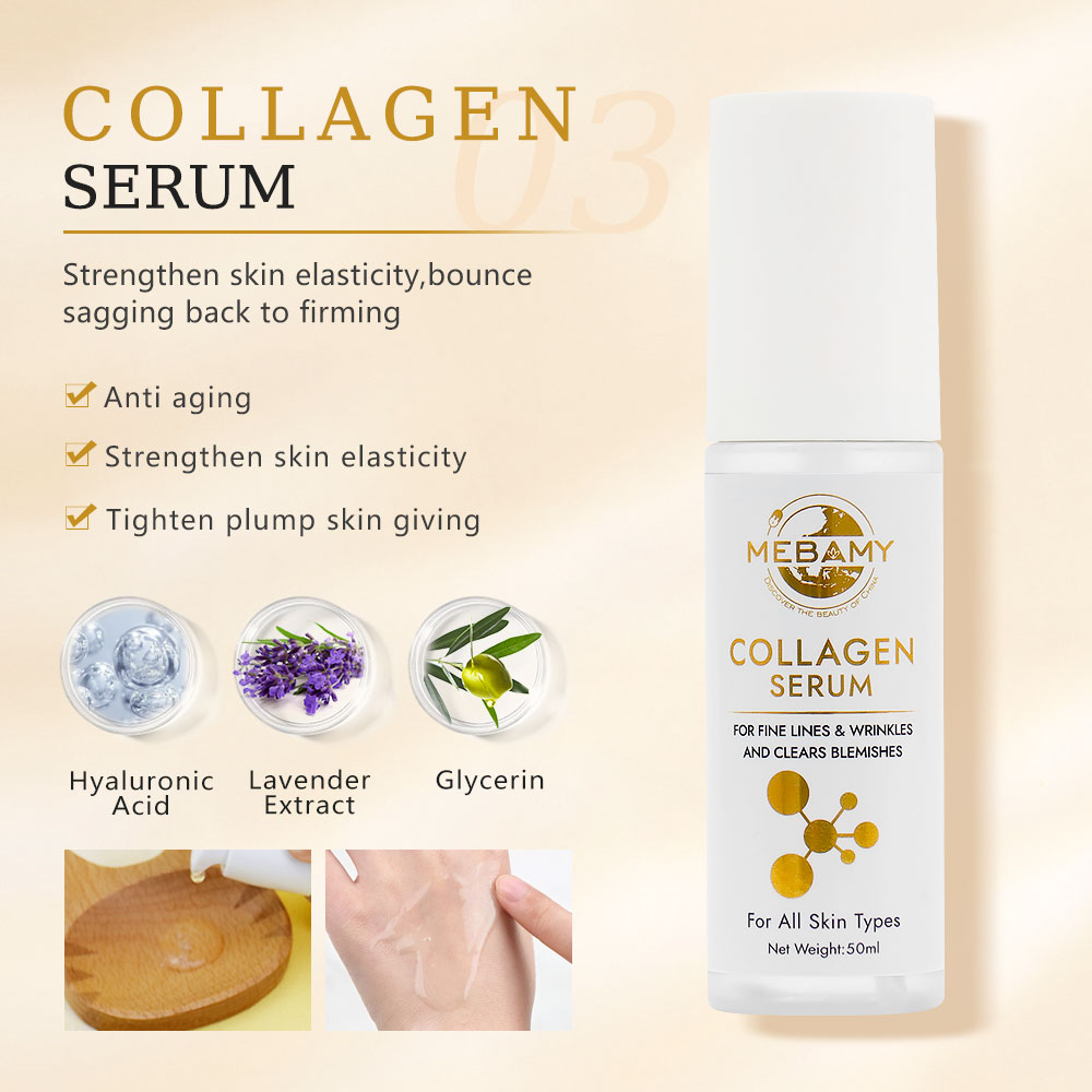 Customized Package Collagen Brightening Skincare Set,5 in 1 Facial Set Private Label Natural for All Skin Types Unisex Adults