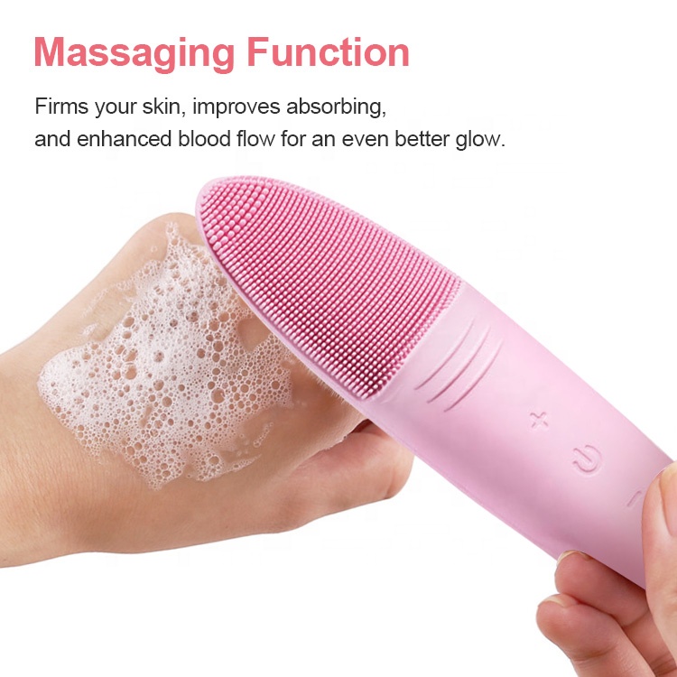 Wholesale Hot Products 2022 Custom Women Beauty Tools Waterproof Electric Sonic Silicone Facial Cleansing Brush Exfoliators