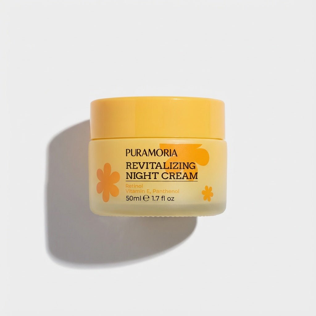 Wholesale Skincare PURAMORIA Anti-Aging Retinol Cream Face Night Cream for Reduce Fine Lines 50ml