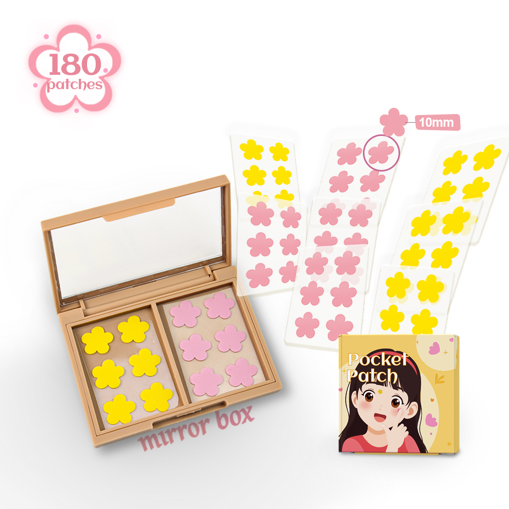 Hydrocolloid Pimple Patch Customised Acne Patch Mirror Box With Tea Tree Oil Pimple Patch
