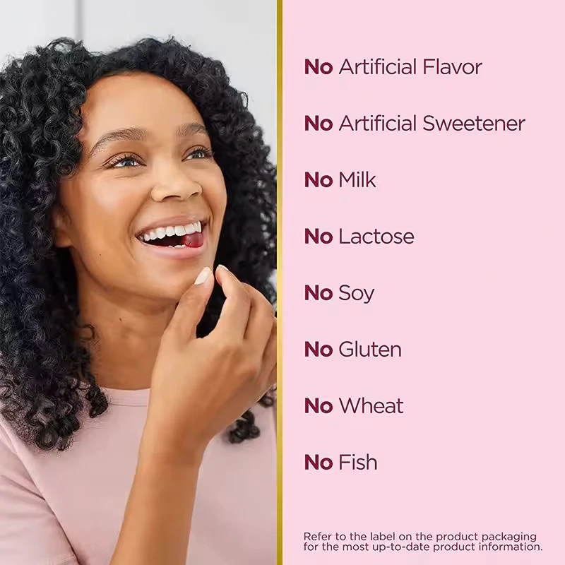 ODM/OEM Natural Hair Skin Nails Gummy Supplements Vitamin C Biotin Collagen Keratin Anti-Aging Beauty Support Adult Use