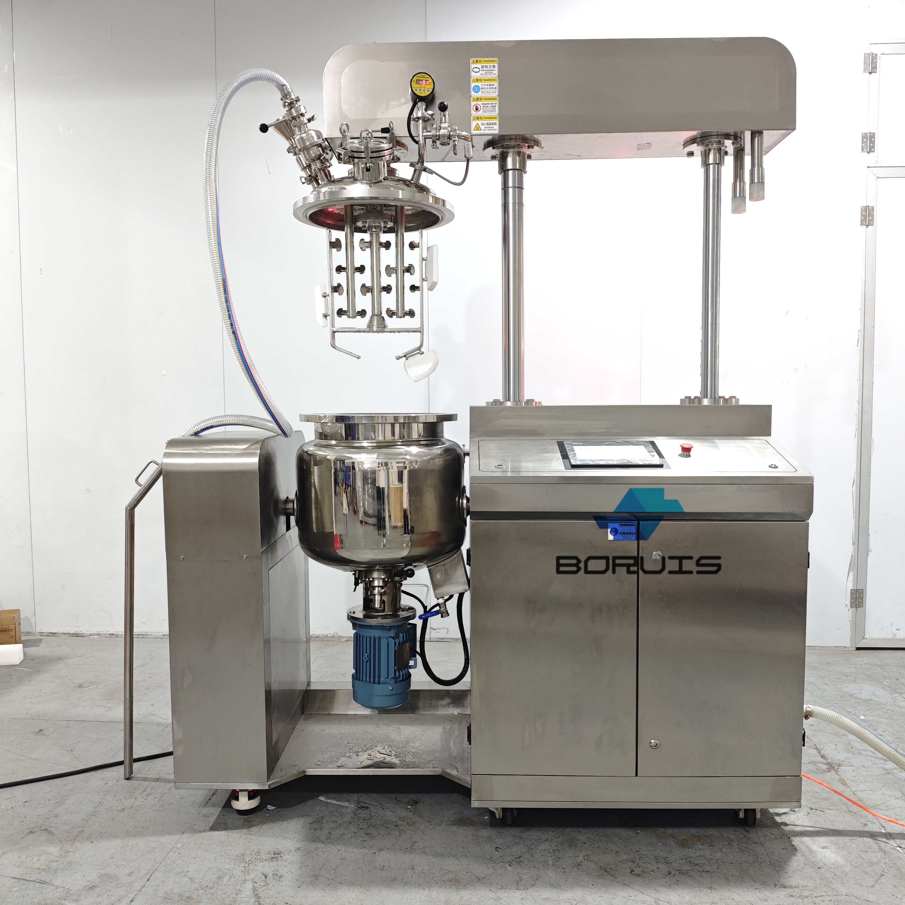 Cosmetic Machinery Cream Manufacturing Equipment Facial Body Lotion Maker Making Mixer Vacuum Homogeneous Emulsifying Machine