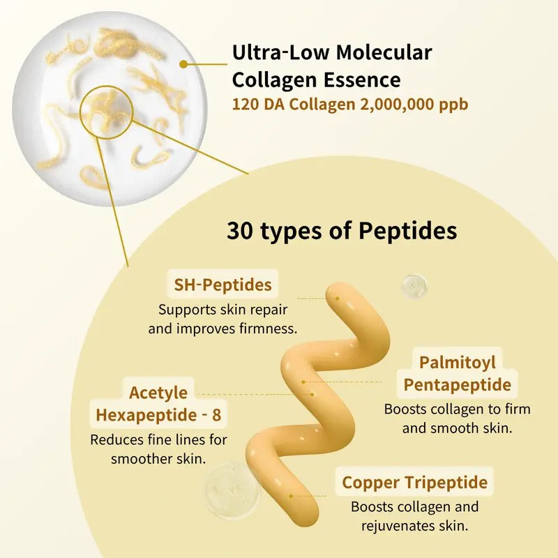 Deep Collagne Silk Peptide Intensive Lifting Ampoules Nourishing Moisturizing Silk Peptide Facial Lifting Ampoule Skin