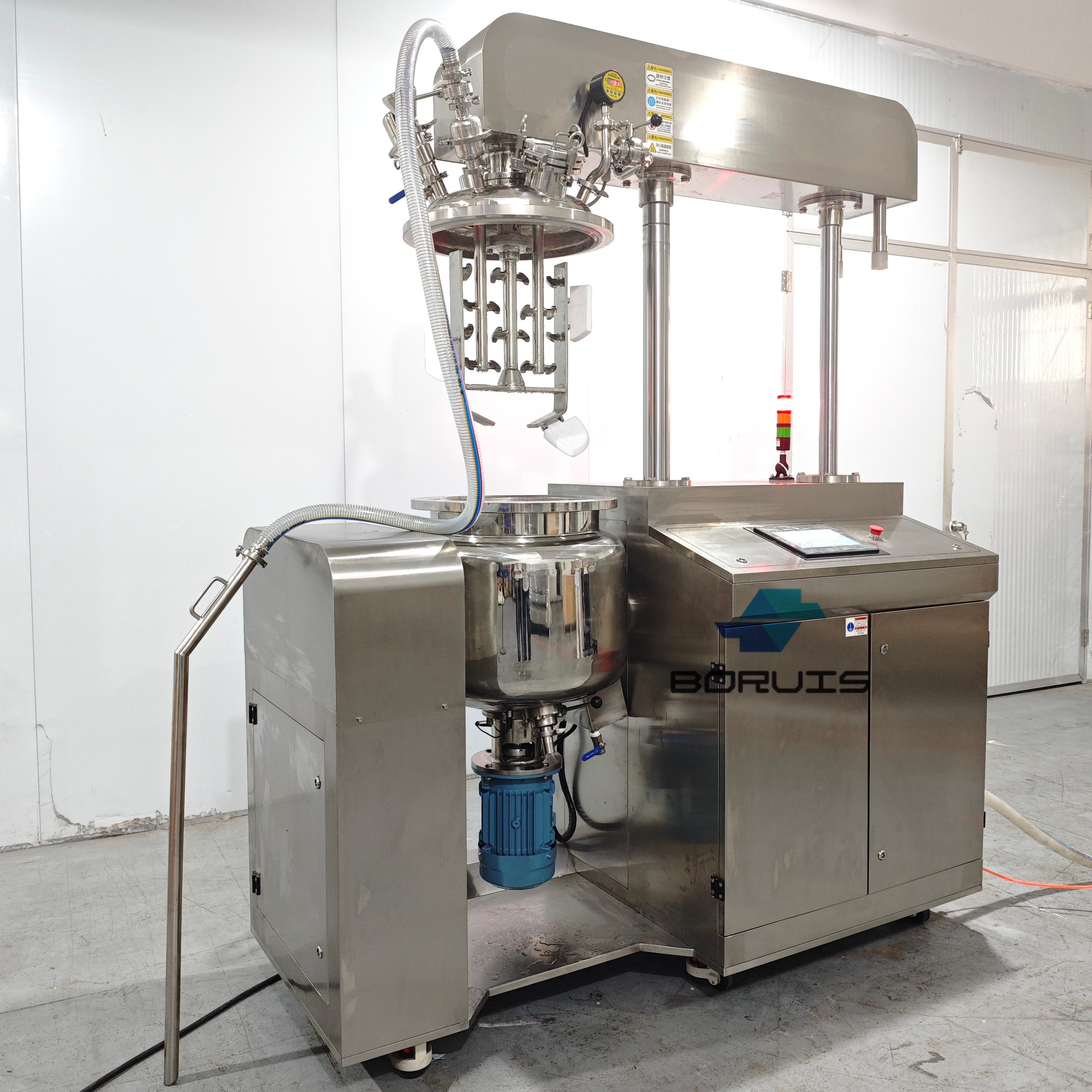 Cosmetic Machinery Cream Manufacturing Equipment Facial Body Lotion Maker Making Mixer Vacuum Homogeneous Emulsifying Machine