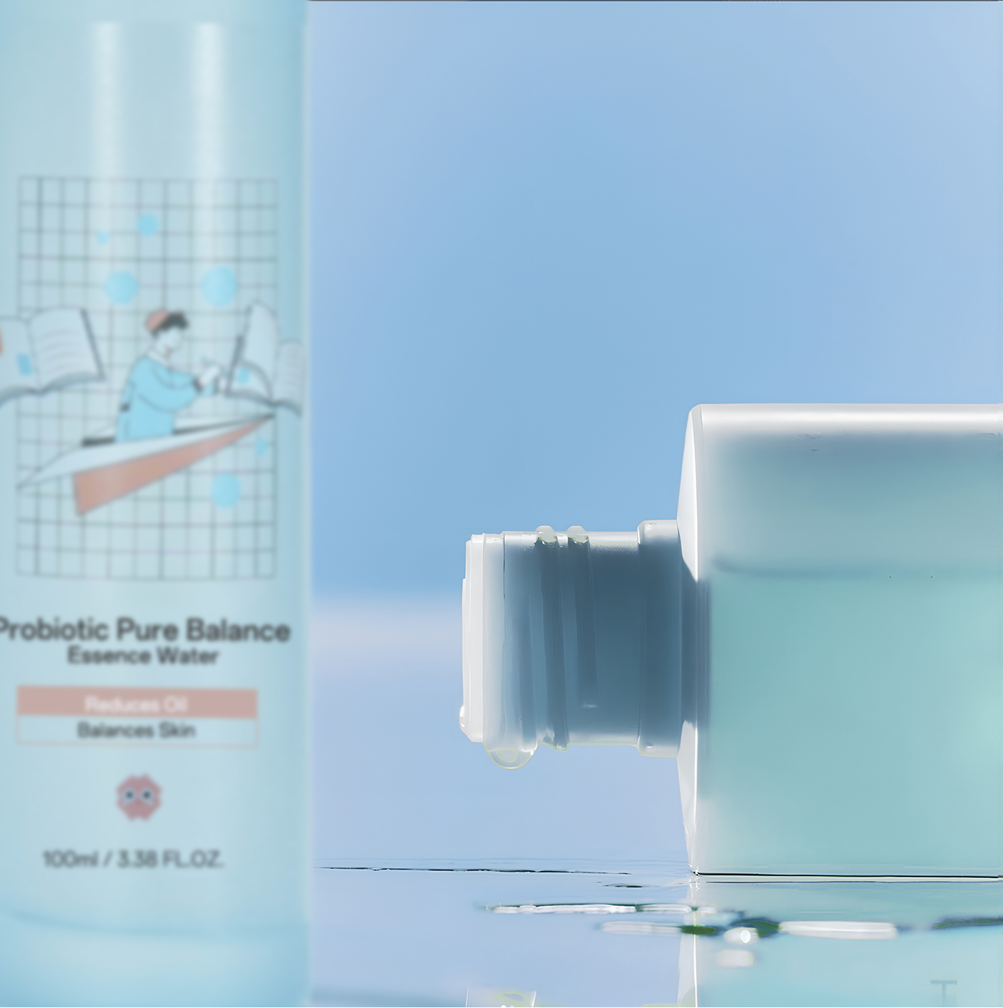 OEM/ODM Probiotic Skin Care Set Dermatologist-Tested Balance Oil &amp; Barrier Strengthening Amino Acid Cleanser with Lactic Acid