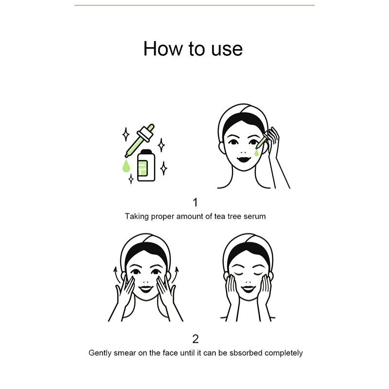 Private Label Organic the Ordinary Tea Tree Serum Skin Rejuvenation Anti Acne Serum Wholesale Custom Skin Care Face Oil Serum