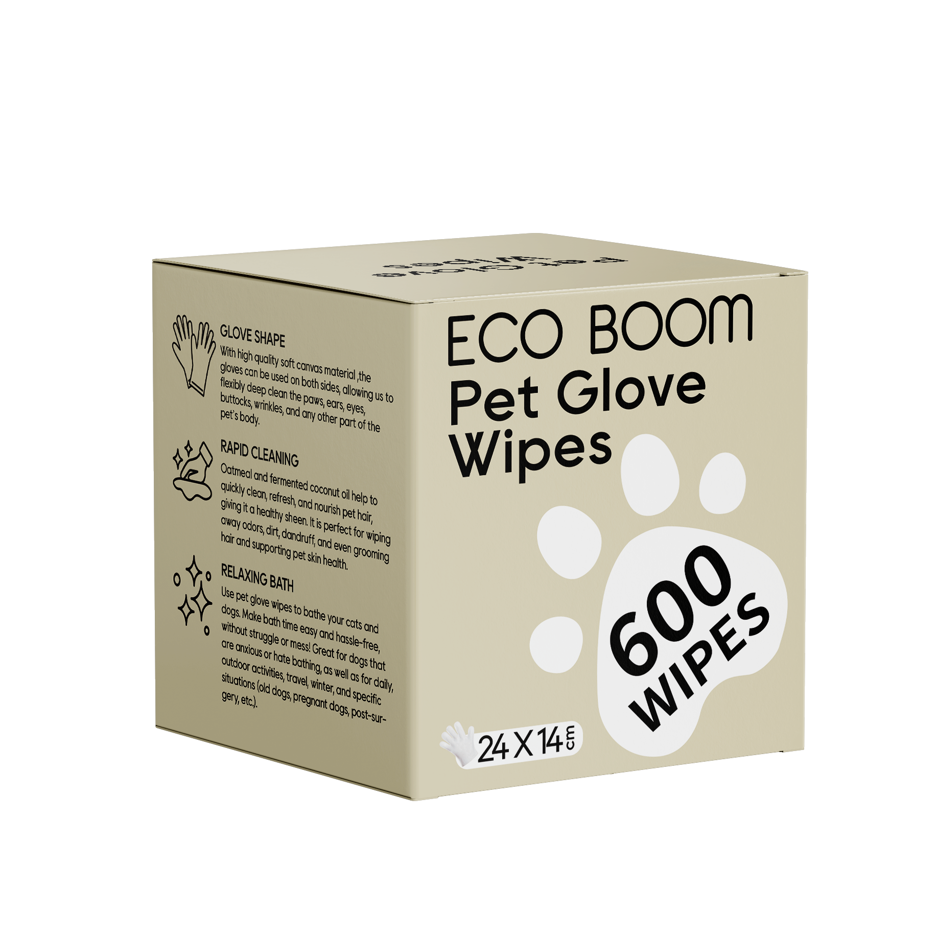ECO BOOM 60 Pcs Unscented Skin Care Maker Manufacturer Pet Eye Wipes