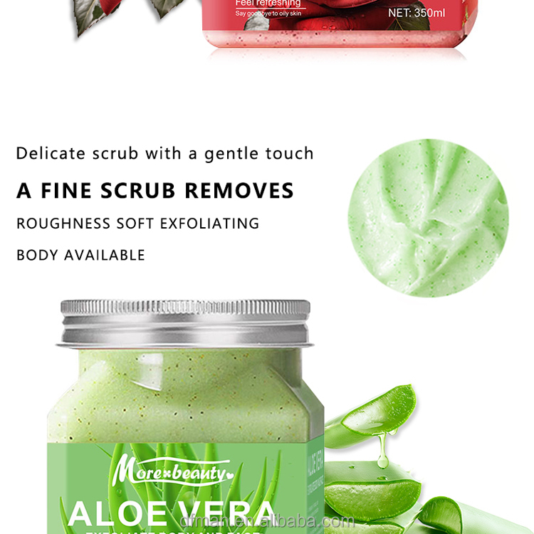 Customizable Aloe Vera & Strawberry Body Facial Scrub