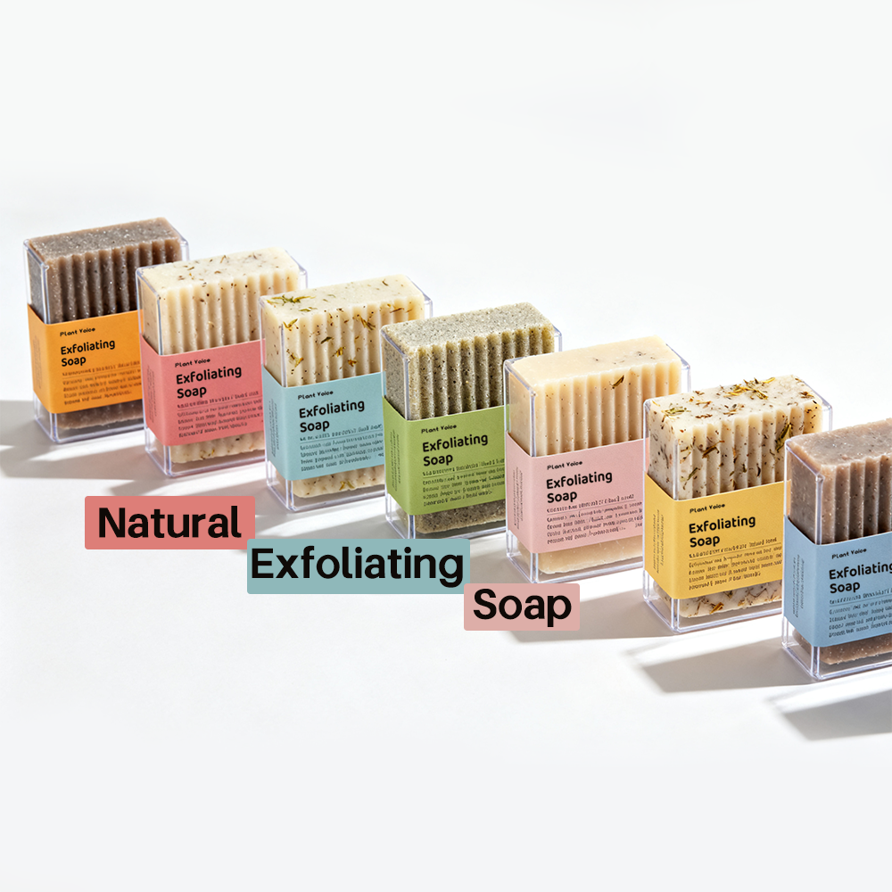 Natural Exfoliating Soap Bar With Multiple Plant-Based Formulas, Gentle Physical Exfoliation For Smooth Skin Private Label