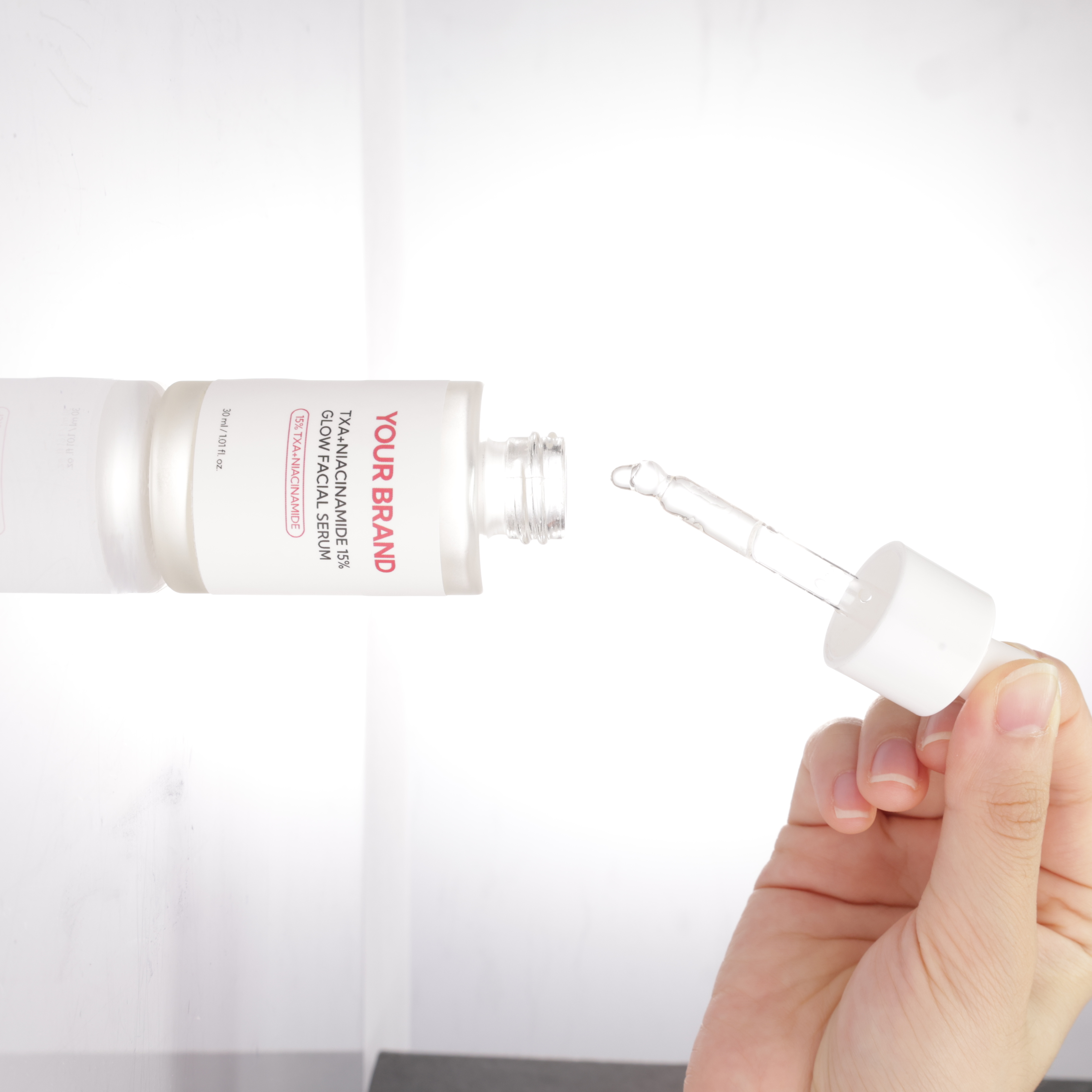 OEM OBM ODM PDRN Pink Peptide Serum Customized Pink Glow Essence Serum
