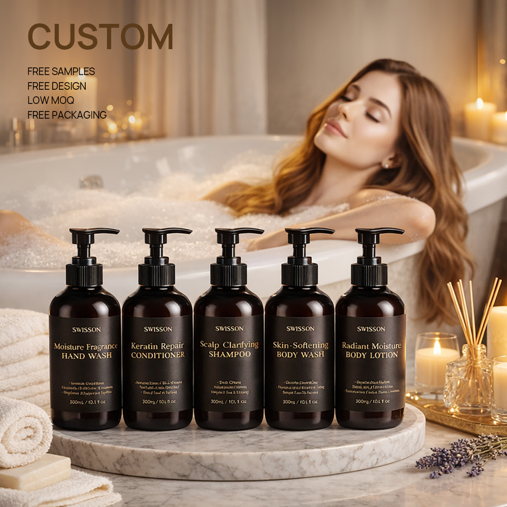 Private Label Hotel Amenity Vegan Smooth Body Lotion Hyaluronic Acid Nourishing Moisturizer 300ml All Skin Types Custom Logo