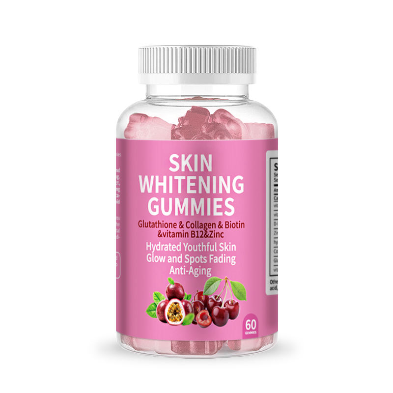 OEM/ODM Adult Healthy Skin Whitening L-glutathine Vitamin B12 Zinc Gummies Collagen Light Skin Tone Food Supplement 24-Month