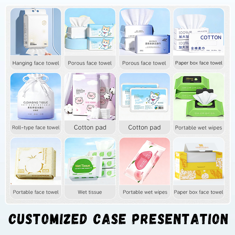 OEM Custom 30pcs Skin Clean Towel 100% Biodegradable USDA Biobased Facial Towel Makeup Remove Wipes Disposable Face Towels
