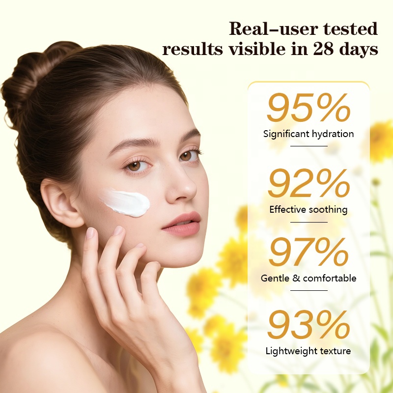 Wholesale Soothing Calendula Face Cream for Dry Sensitive Skin Moisturizing Cream Repair Skin Barrier Korean Skin Care Products