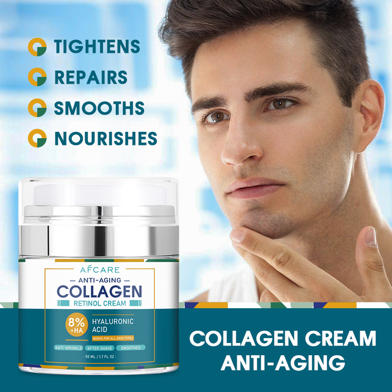 OEM/ODM Skin Whitening Cream for Men Nourishing and Retinol Hyaluronic Acid Men's Face Moisturizer Cream