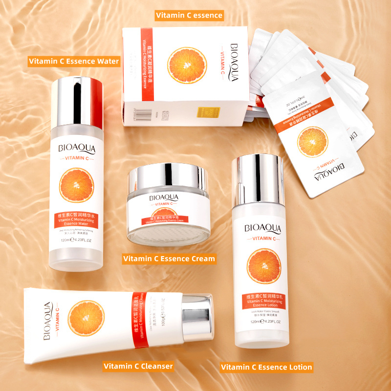 Hot Selling Professional Beauty Vc Vitamin C Skin Care Moisturizing Skin Care Products Herbal Serum Skin Care Set