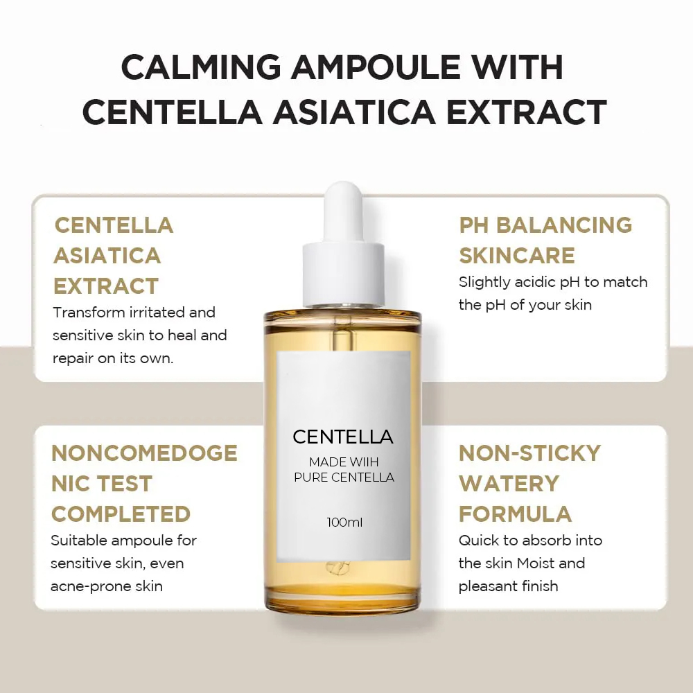 Factory Korean Skin Care Products Natural Centella Set Hydrating Repair Whitening Facial Serum Cleanser Beauty Skincare Kit