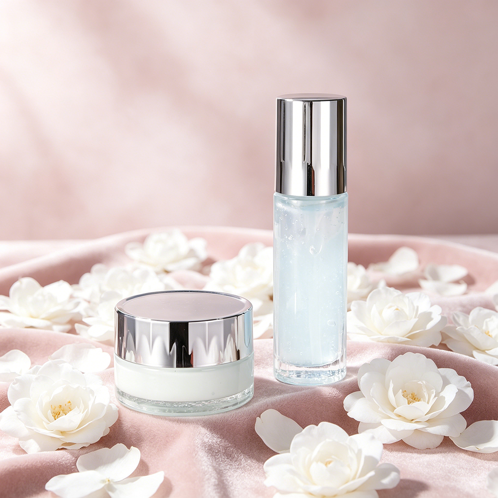 Custom Logo Botanical Camellia Based Daily Skincare Set Hydrating Toner and Moisturizer for Long Lasting Hydration