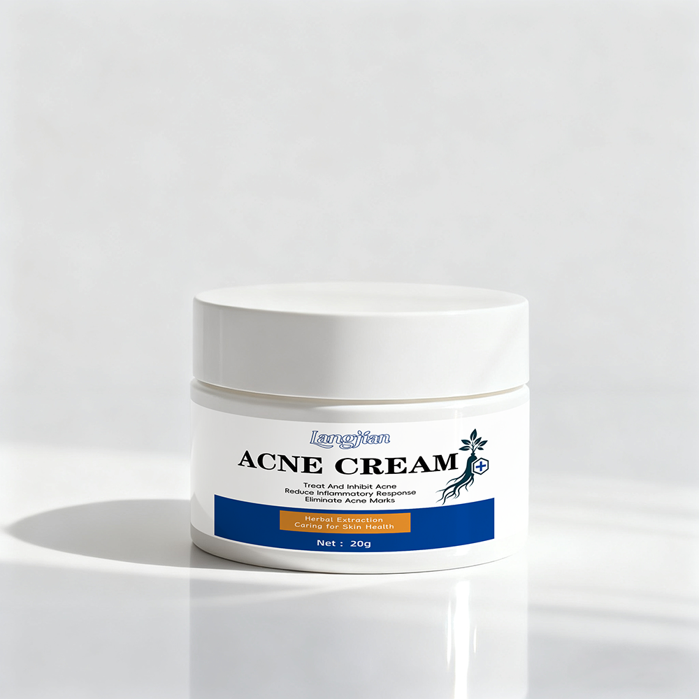 Natural Plant-Based Acne Cream Herbal Tea Extracts Fragrant Botanical Blend Visible Pimple Reduction Anti-Wrinkle Rejuvenating