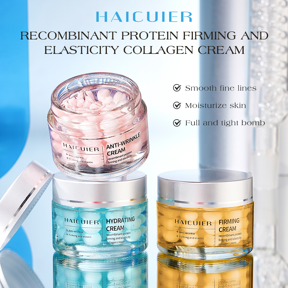 Wholesale Custom logo Korean Skin Care Products Face Cream &amp; Lotion Anti-wrinkle Firming Collagen Facial Cream for Women Beauty