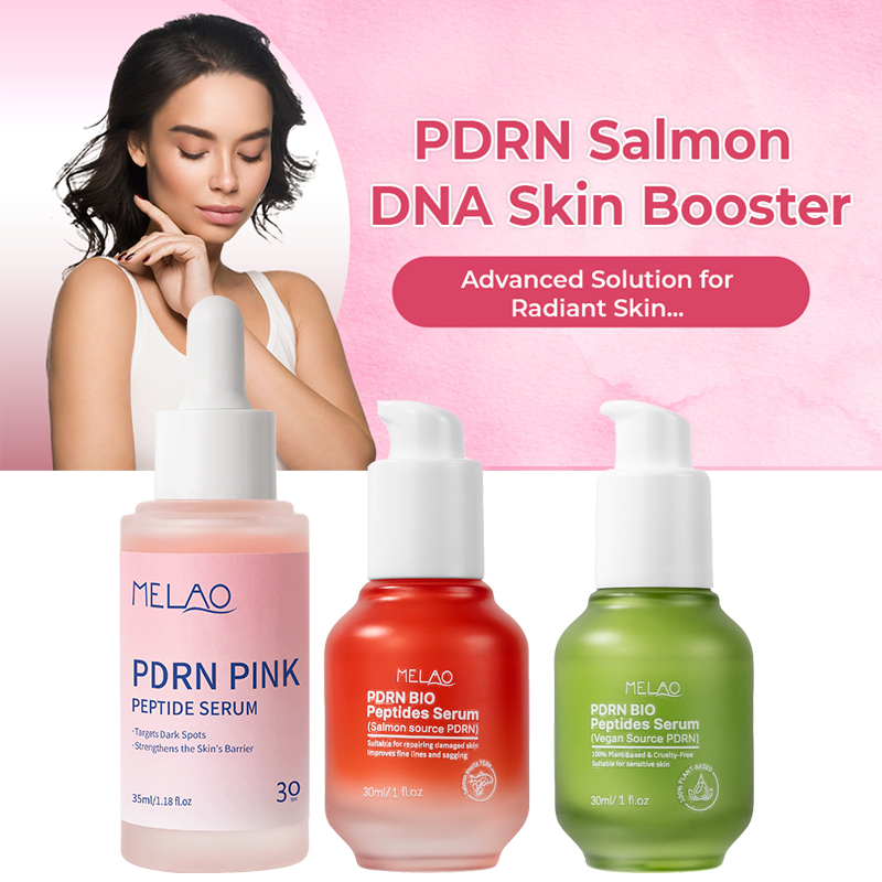 Private Label Skincare Manufacturer Whitening Serum Firming Moisturizing Natural Collagen Pdrn Pink Peptide Serum for the Face