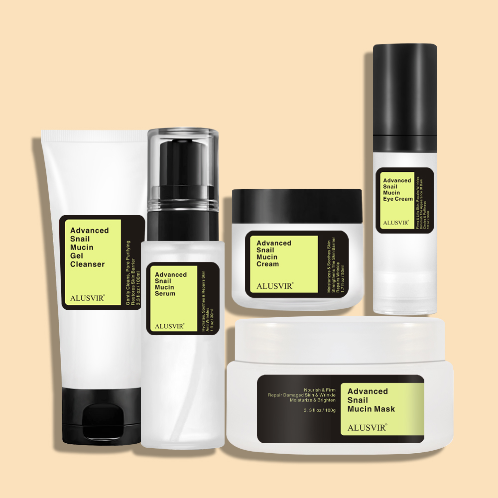 Korean Cosmetics Beauty Skin Care Products Snail Mucin Collagen Face Serum Anti Aging Wrinkles Facial Mask Cream Skincare Set