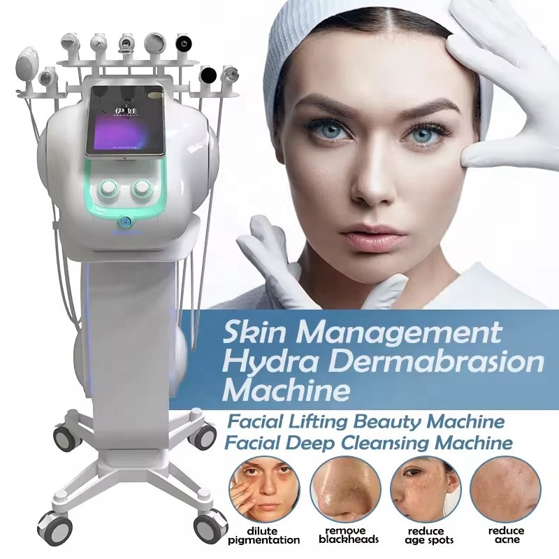 Multifunction Spa Professional Hydro 9-in-1 Skin Care Spray Exfoliate Aqua Peeling Device, Microdermabrasion &amp; Skin Rejuvenation