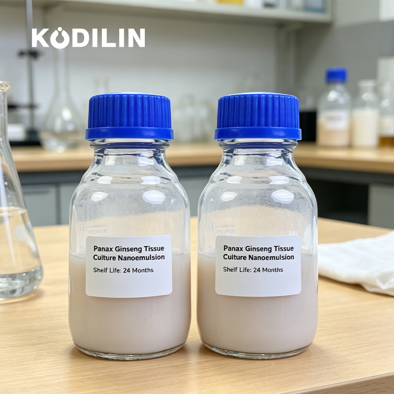 Eco-conscious Pure Vegan Bio-tech Stem Cell Anti-wrinkle Lifting Cosmetic Grade Raw Material Ginseng Cell Culture Extract