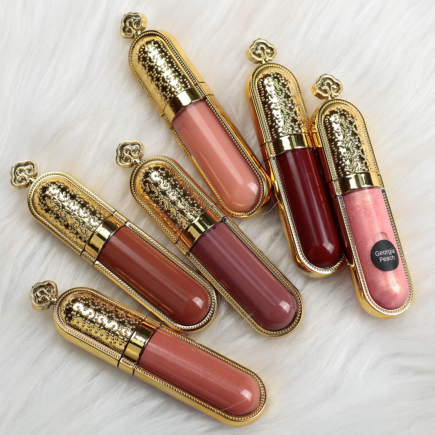 OEM ODM Custom Logo Mineral Lip Gloss Makeup Luxury Long Lasting Moisturizing Lip Tint Wholesale Liquid Lipstick Beauty Products