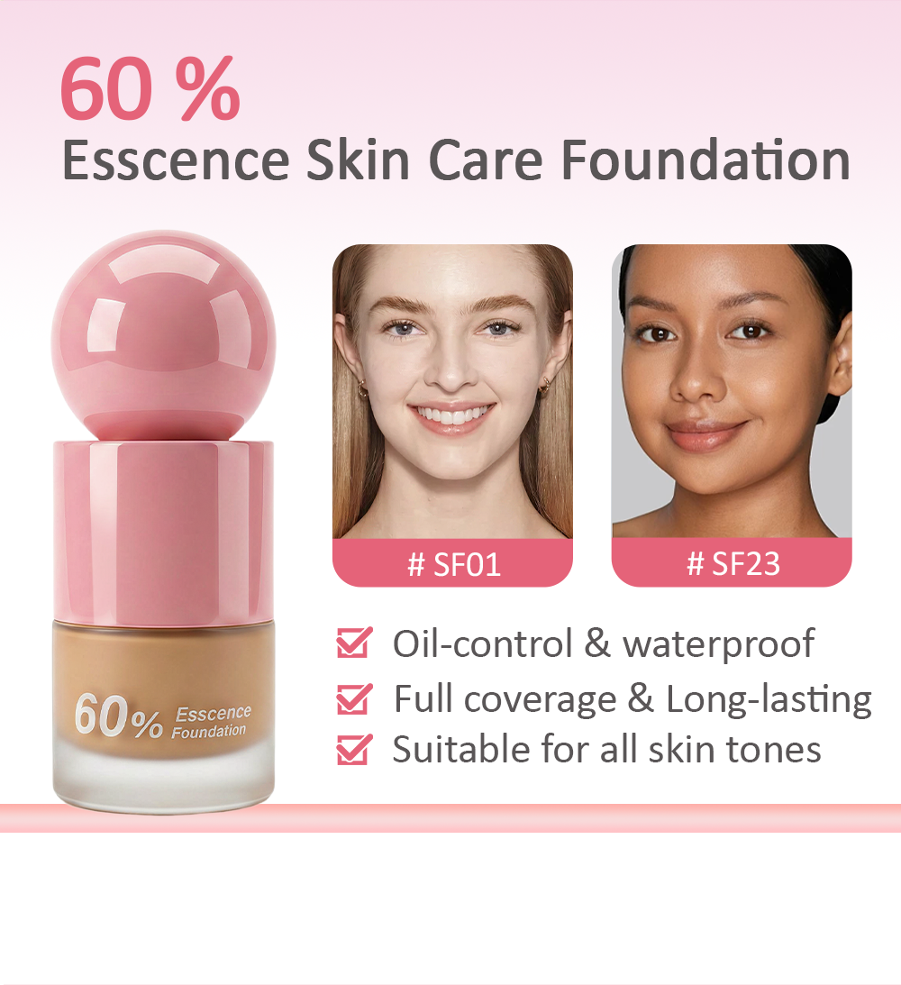 OEM LOGO Custom Private Label Foundation Makeup Face Vegan Matte Full Coverage Waterproof Liquid Foundation For Black Skin All