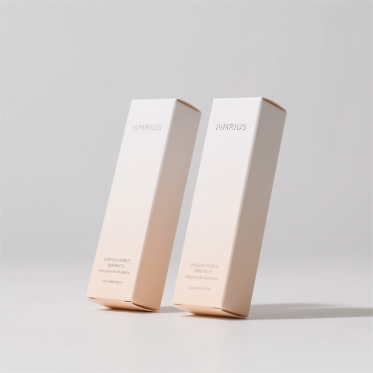 Luxury Eco-Friendly Recyclable Biodegradable Gold Foil Rigid Cosmetic Packaging Box Custom Skin Care Folding Carton Face Cream