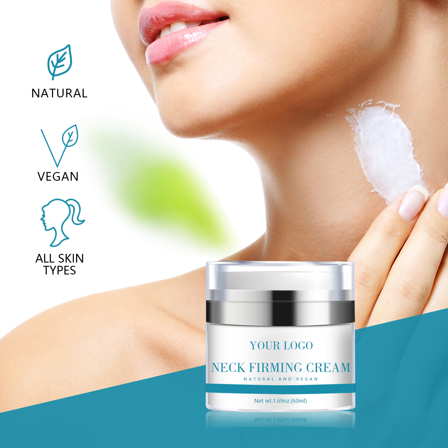 Private Label Tighten Sagging Skin Anti Wrinkle Formula Neck Firming Cream